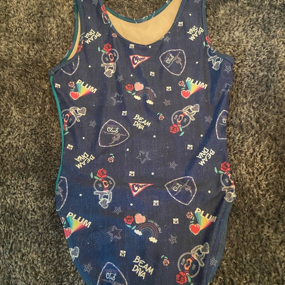 Plum Practicewear, AM, “Beam Diva” leotard